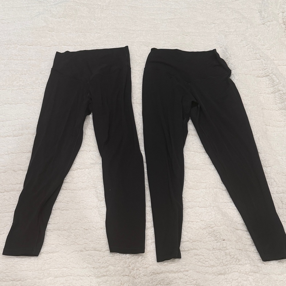 TWO PAIRS of offline by aerie crossover high waisted leggings